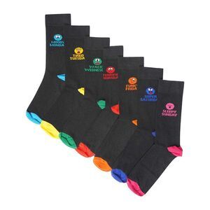 Soxy Childrens/Kids Mood Of The Week Novelty Socks (Pack of 7) / Multicolored